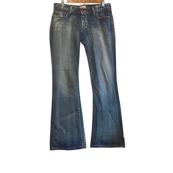 BKE Bootcut Jeans Women's Embroidered Pockets Denim Blue Wash - Picture 1 of 7